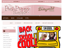 Tablet Screenshot of poshpuppyboutique.com